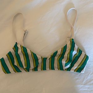 Solid & Striped Bikini Top